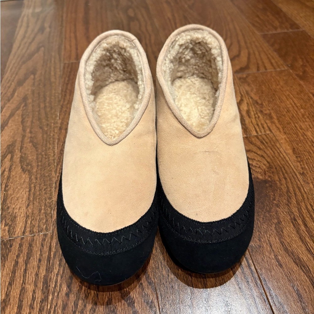 Faux shearling row style shoes
